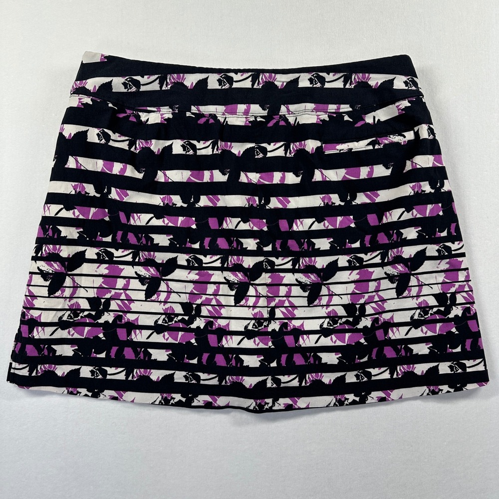 Lady Hagen Golf Skort 14 Purple Floral Striped Active Skirt Athletic Golfcore - Picture 3 of 11
